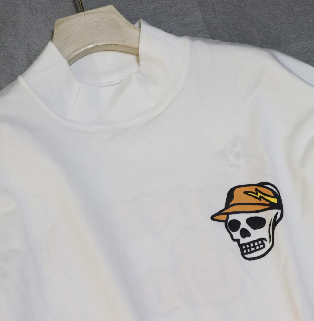 新品【デヴァロー ゴルフ】レディース プリント長袖Tシャツ 白 M(メンズ S)