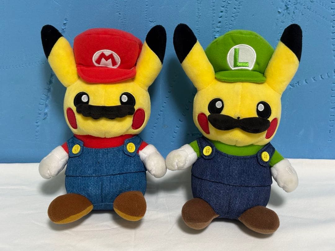 最終値下げ　ポケモンセンター　ピカチュウ　マリオ　ルイージ　ぬいぐるみ　セット