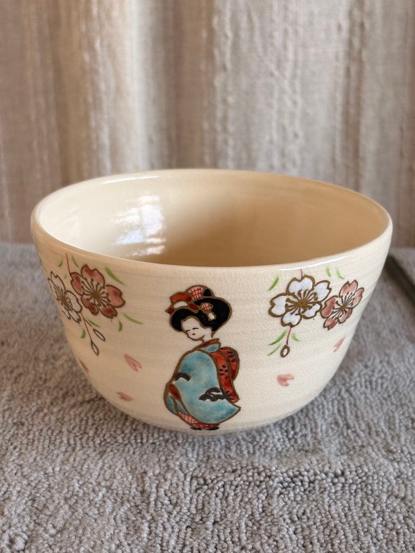 茶道具　抹茶碗　八木海峰作　京焼　未使用品　化粧箱入