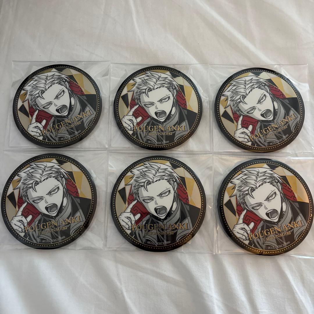 桃源暗鬼 BIGメタリック缶バッジ 百鬼大我 6点セット
