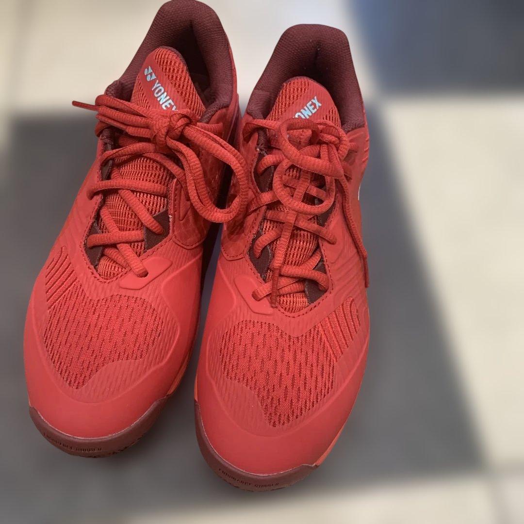 YONEX テニスシューズ　26.0レッド新品未使用　3E オムニクレー