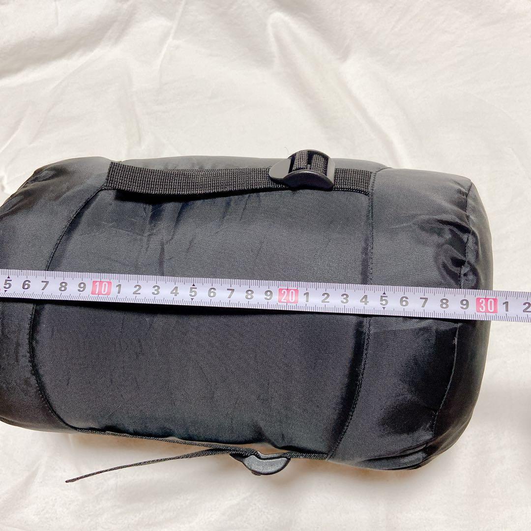 ダウンシュラフ 600FP 400g 寝袋 ダウン キャンプ マミー型ブラック