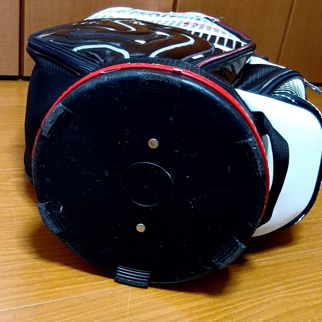 ルコック 軽量キャディバッグ 9型　QQBPJJ06 ビッグロゴ　ホワイト