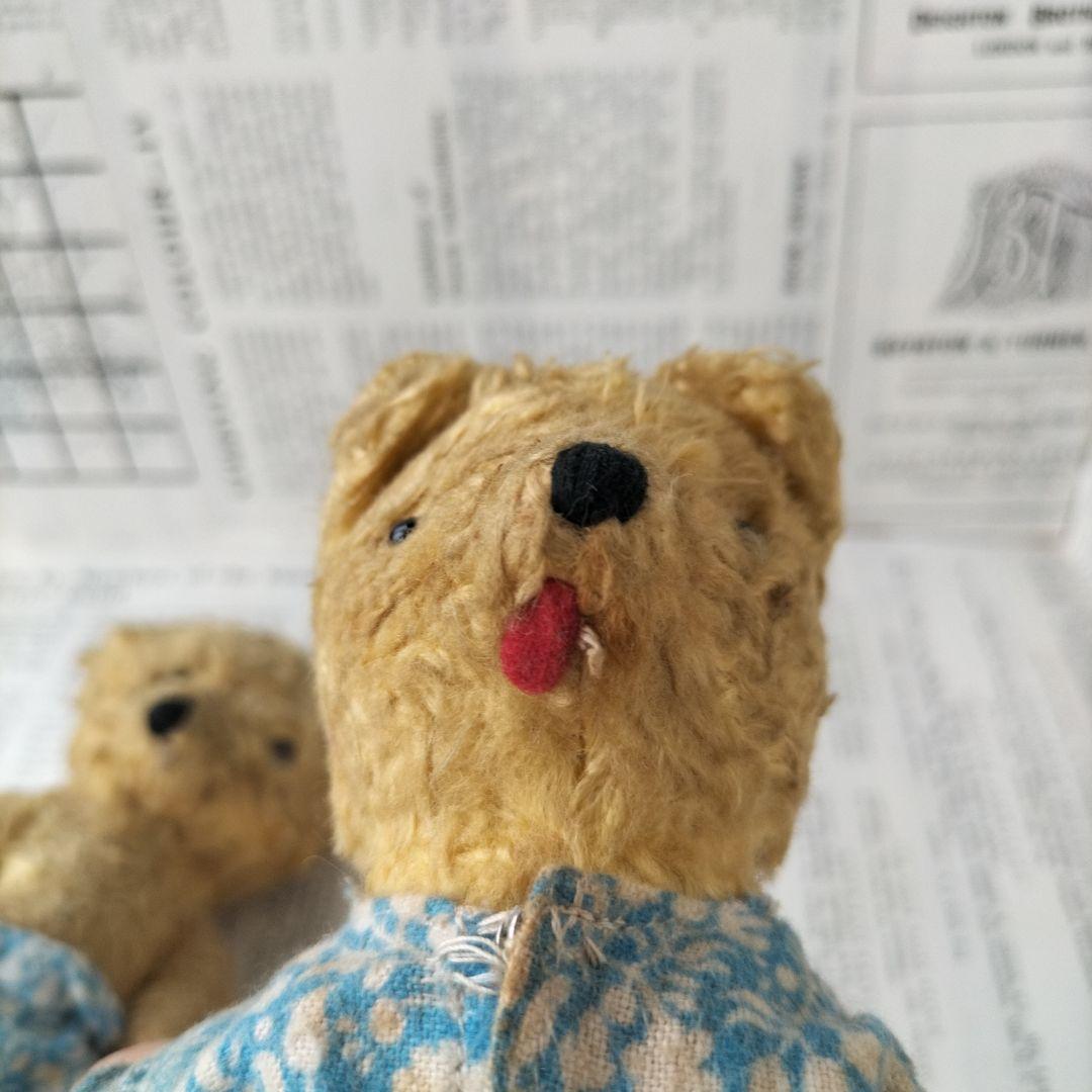 ★注意★出品は左のベアのみ。右のベアは販売済み　イギリス　ビンテージ　ベア