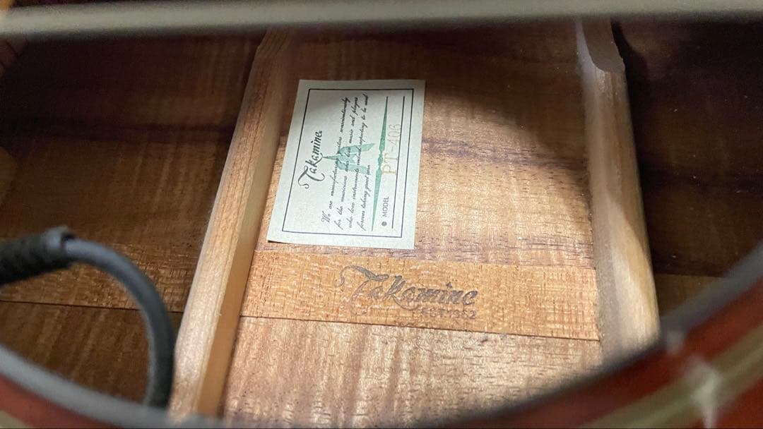 希少 タカミネ PT-406 エレアコ ハワイアンコアウッド 純正ケース付き