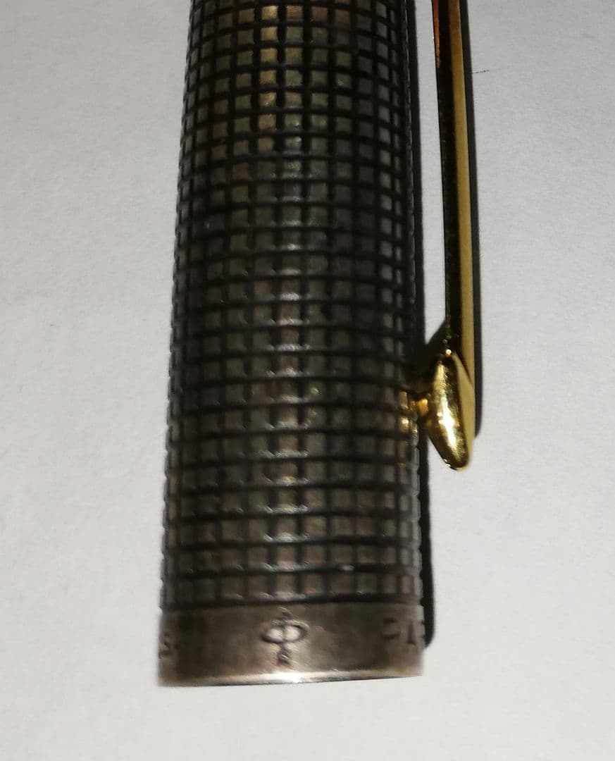 【KM】PARKER　ペン先14K　パーカー　万年筆　スターリングシルバー