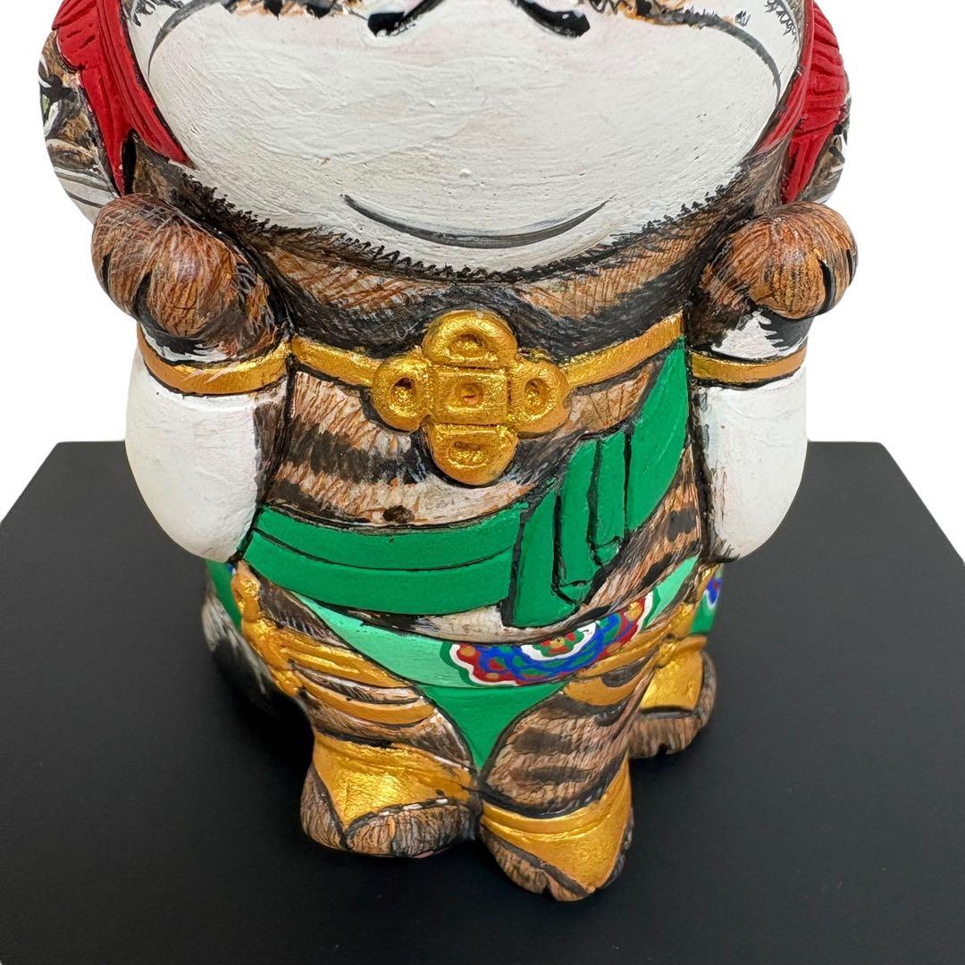 【希少品】エサシトモコ チビデカクン 猫阿修羅 陶土 仏ニャン