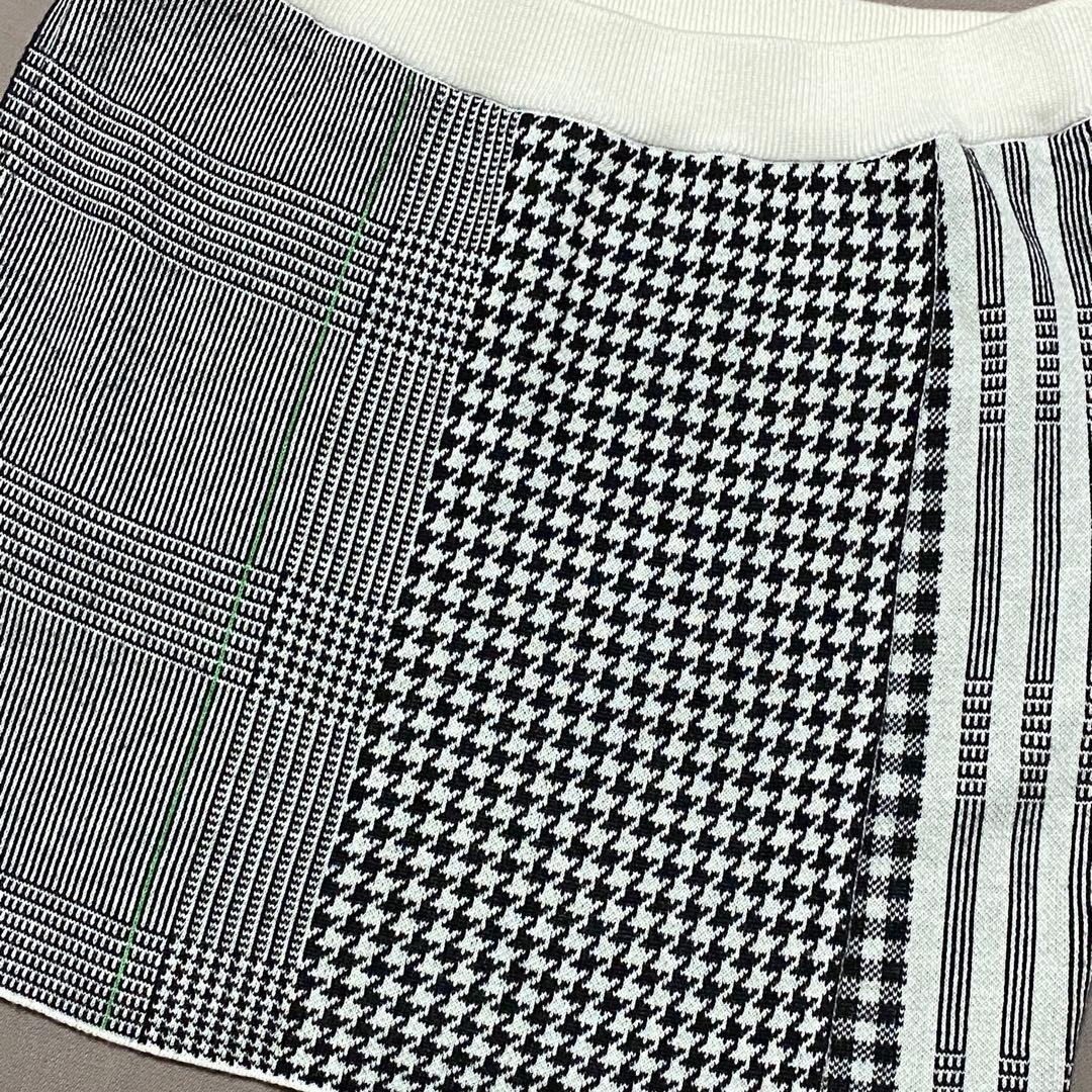 アディダスゴルフADIDAS グレンチェック千鳥柄ニットセーターセット