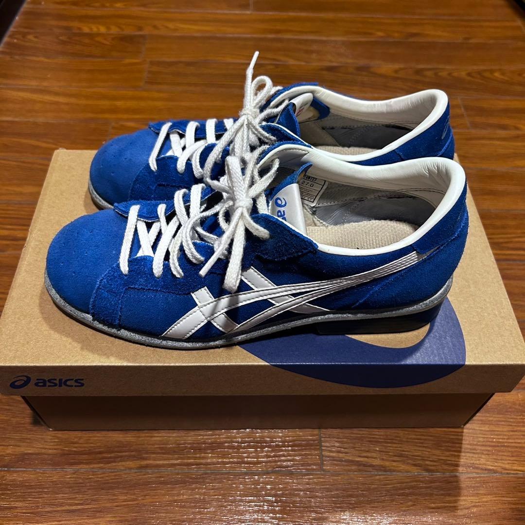 【アシックス】ウエイトリフティングシューズ（ブルー）27.0cm