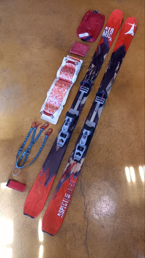 中古山スキーセット　バックカントリー　diamirセミファット　G3シールオマケ