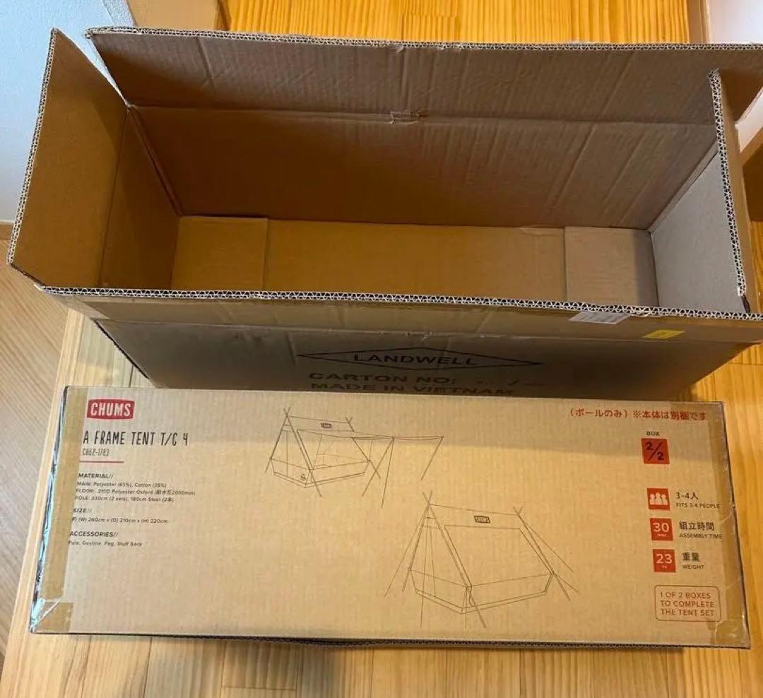 チャムス A Frame Tent T/C 4 エーフレームテント②