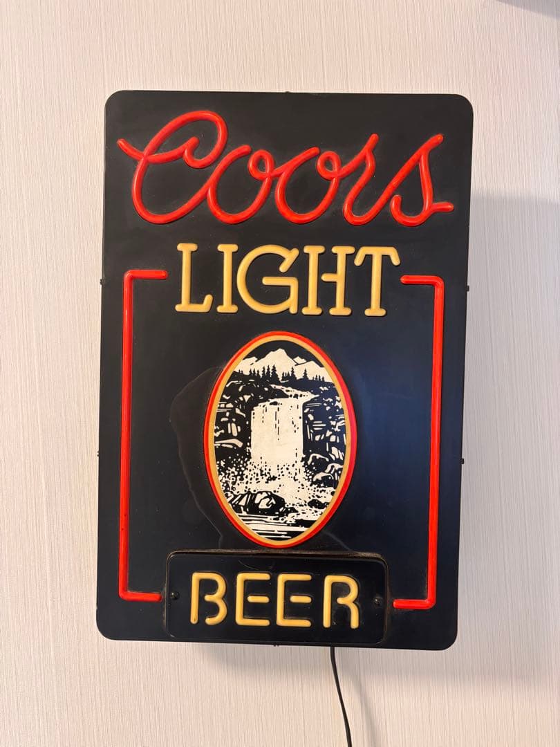 Coors Light ネオン看板　ネオンサイン　ネオンライト　ビンテージ