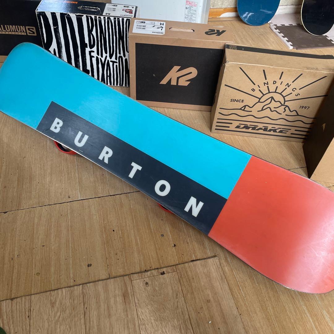 BURTON×FLUX　バートン　スノーボード　フロー　バインディング付
