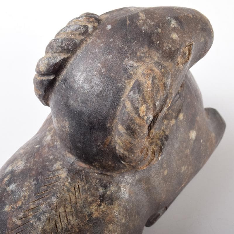 中国　玉石寿山石彫刻　山羊　置物　C　R5121