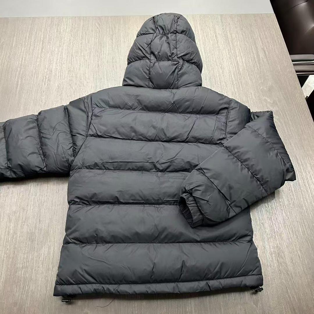 新品 Synaworld ダウンジャケット フード付き ブラック M