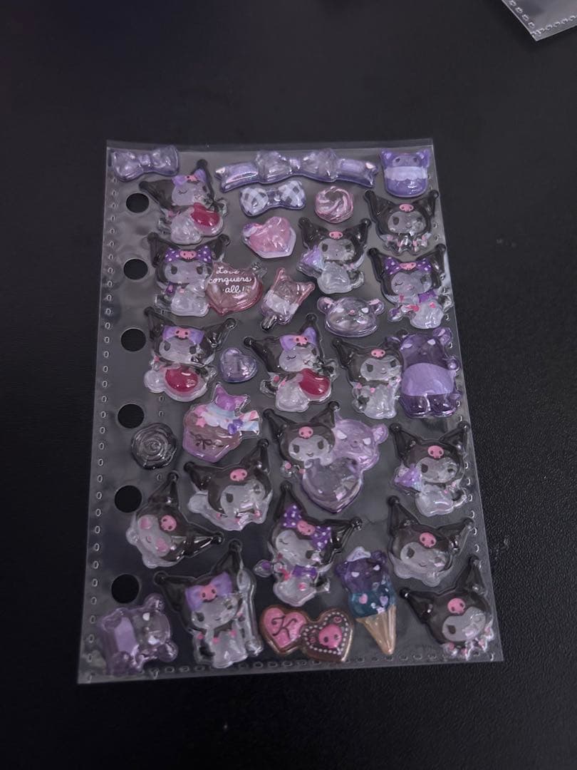 ボンボンドロップシール シール帳 透明ケース付き