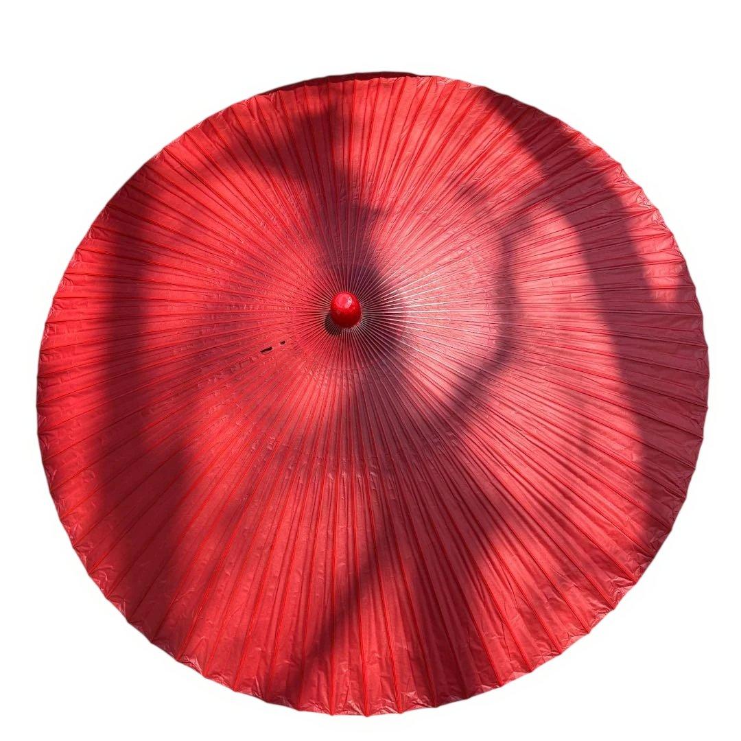 【中古品】野点傘（3尺5寸）　傘立　竹スイハツ（歌花筒）