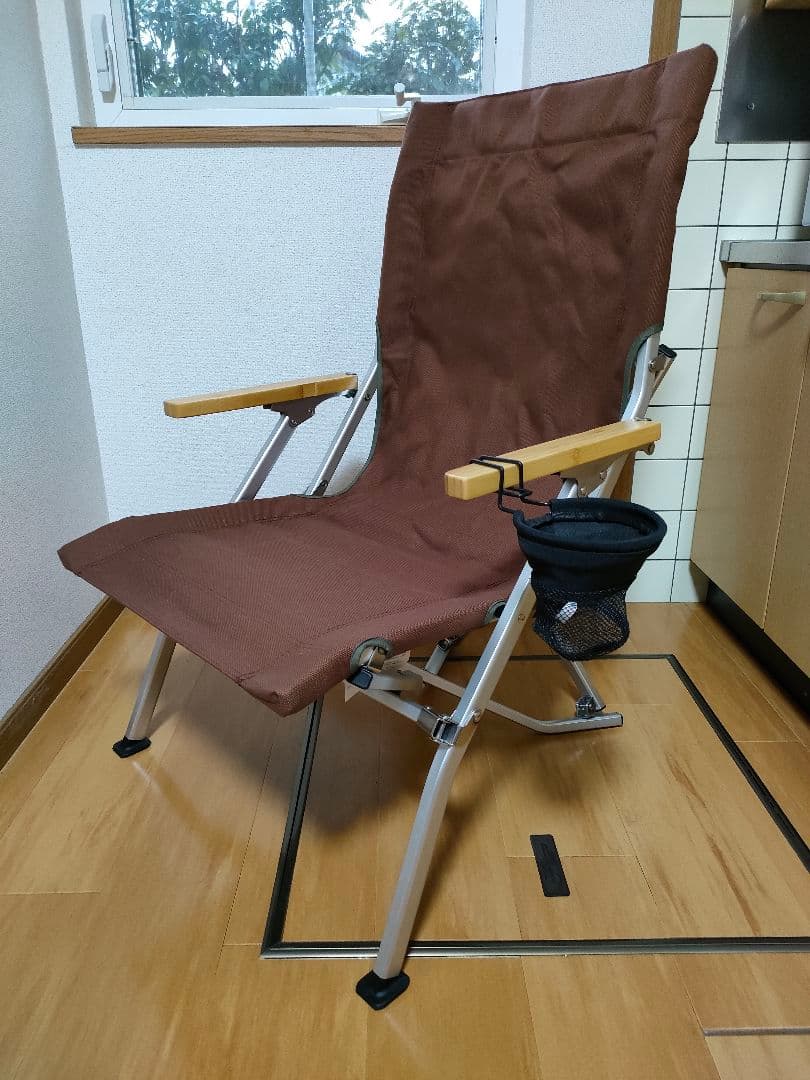 つむ★スノーピーク★Peak★ローチェア30★ブラウン★カップホル