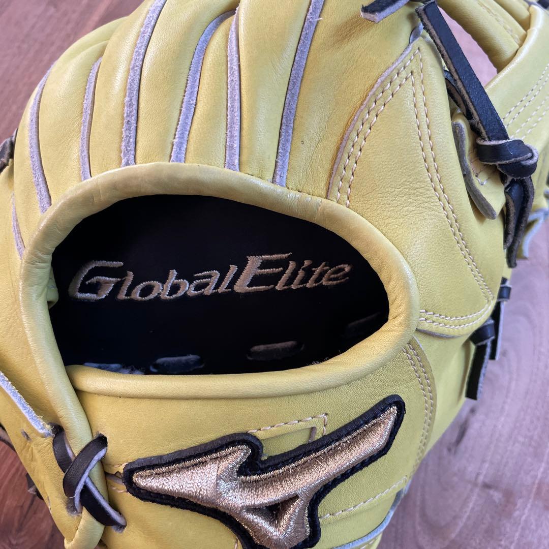 ミズノGlobal Elite 硬式野球用グローブ 内野手用湯もみ型付け済