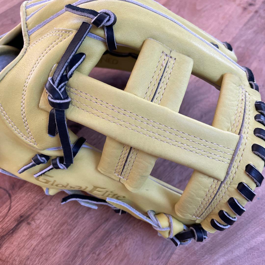 ミズノGlobal Elite 硬式野球用グローブ 内野手用湯もみ型付け済