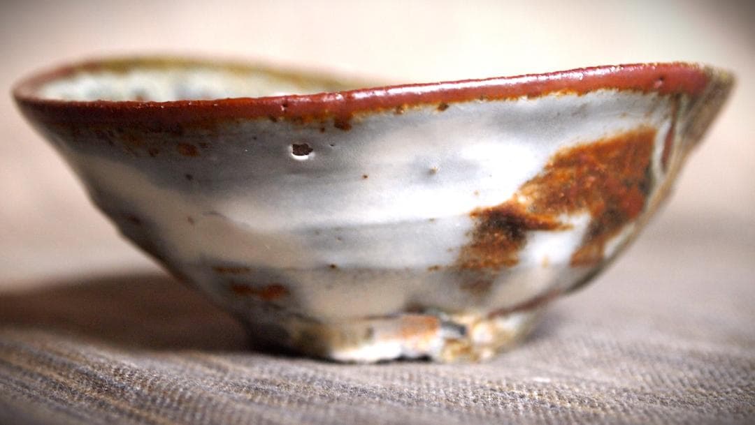 人気作家★辻村塊【師＆父：辻村史朗】★粉引盃★共箱・友布・栞