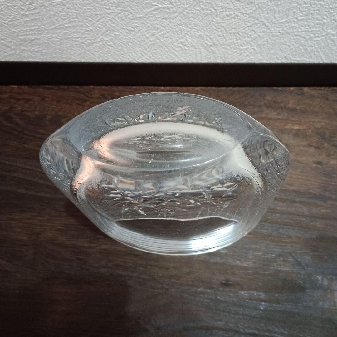 HOYAクリスタル フラワーベース 花瓶 佐々木文夫デザイン 高さ22cm希少