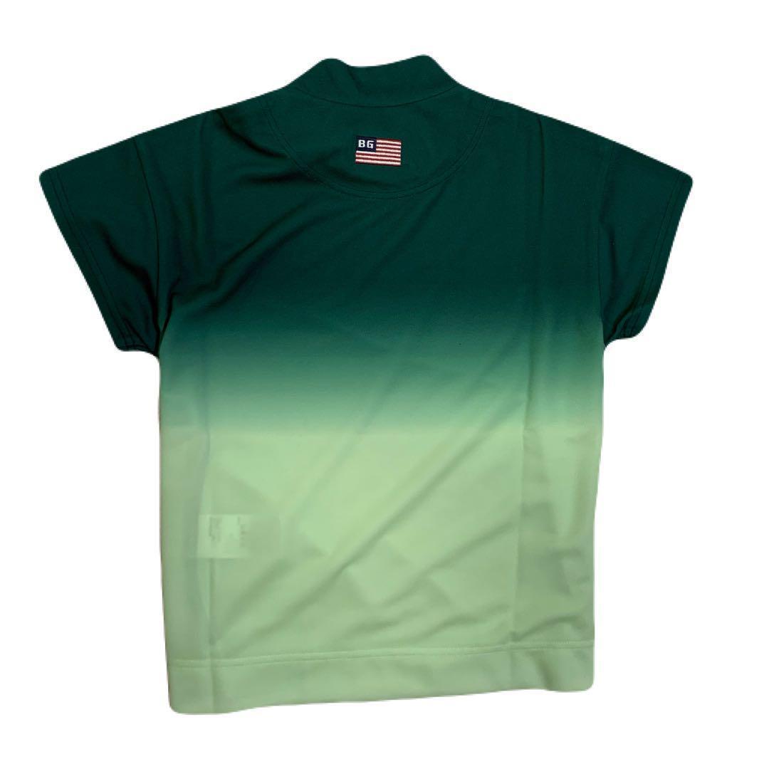 P066新品XS ブリーフィング　半袖モックネックシャツ　ハイネック