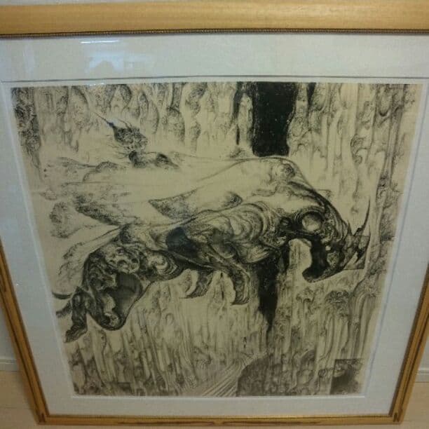 【値下げ】【FF15】天野喜考 版画 「Night」保証書あり美品