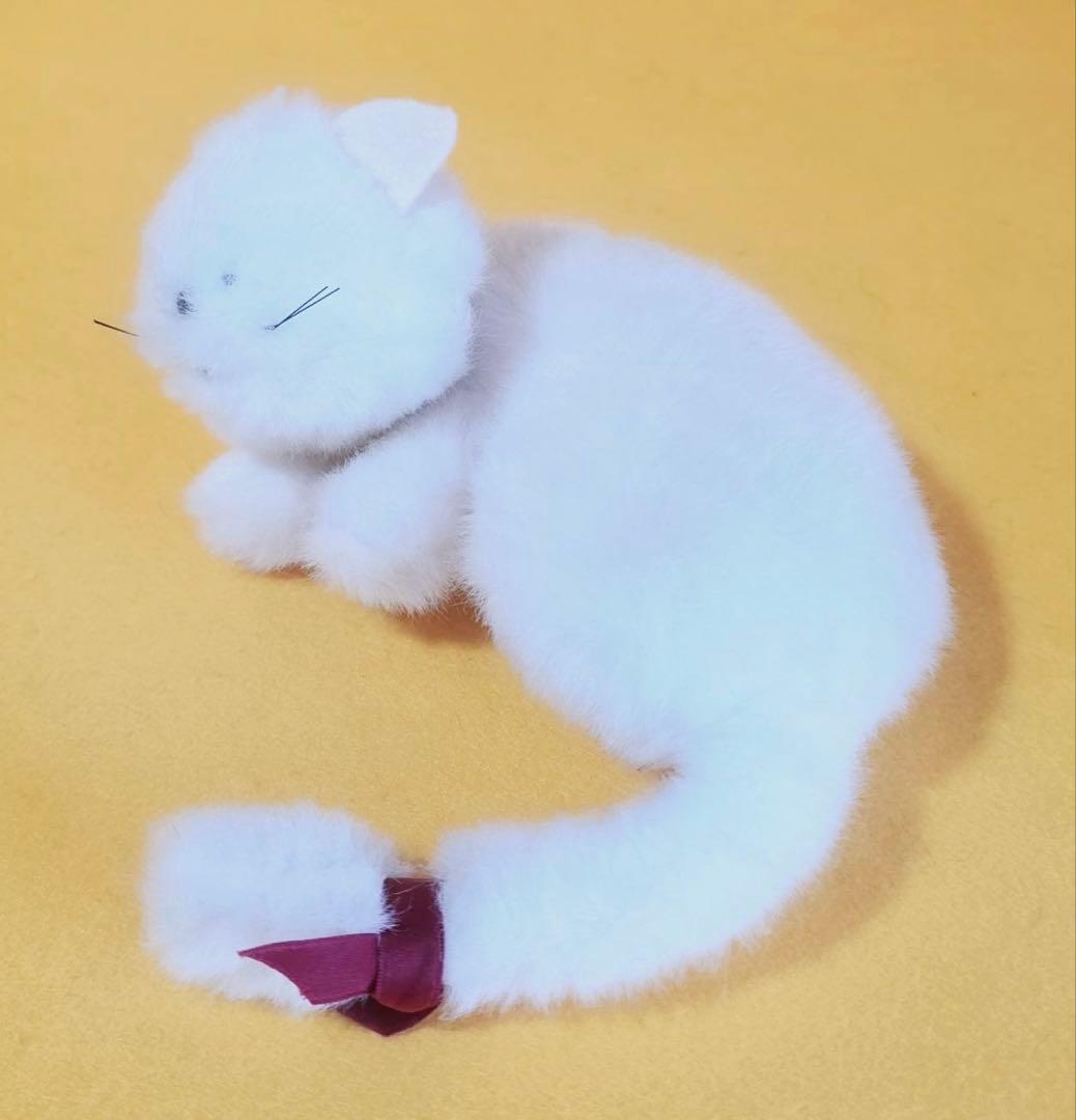 1970年代製エトワールetoileビンテージぬいぐるみ白猫ネコ昭和レトロ人形