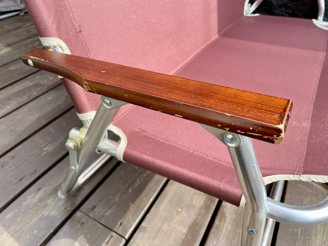 CAPTAIN STAGアルミ 背付き ローベンチとリラックスクッションカバー