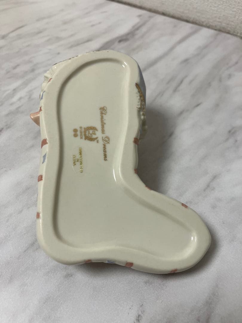 LENOX　レノックス　陶製置物　靴下に猫　クリスマスドリームズ　箱