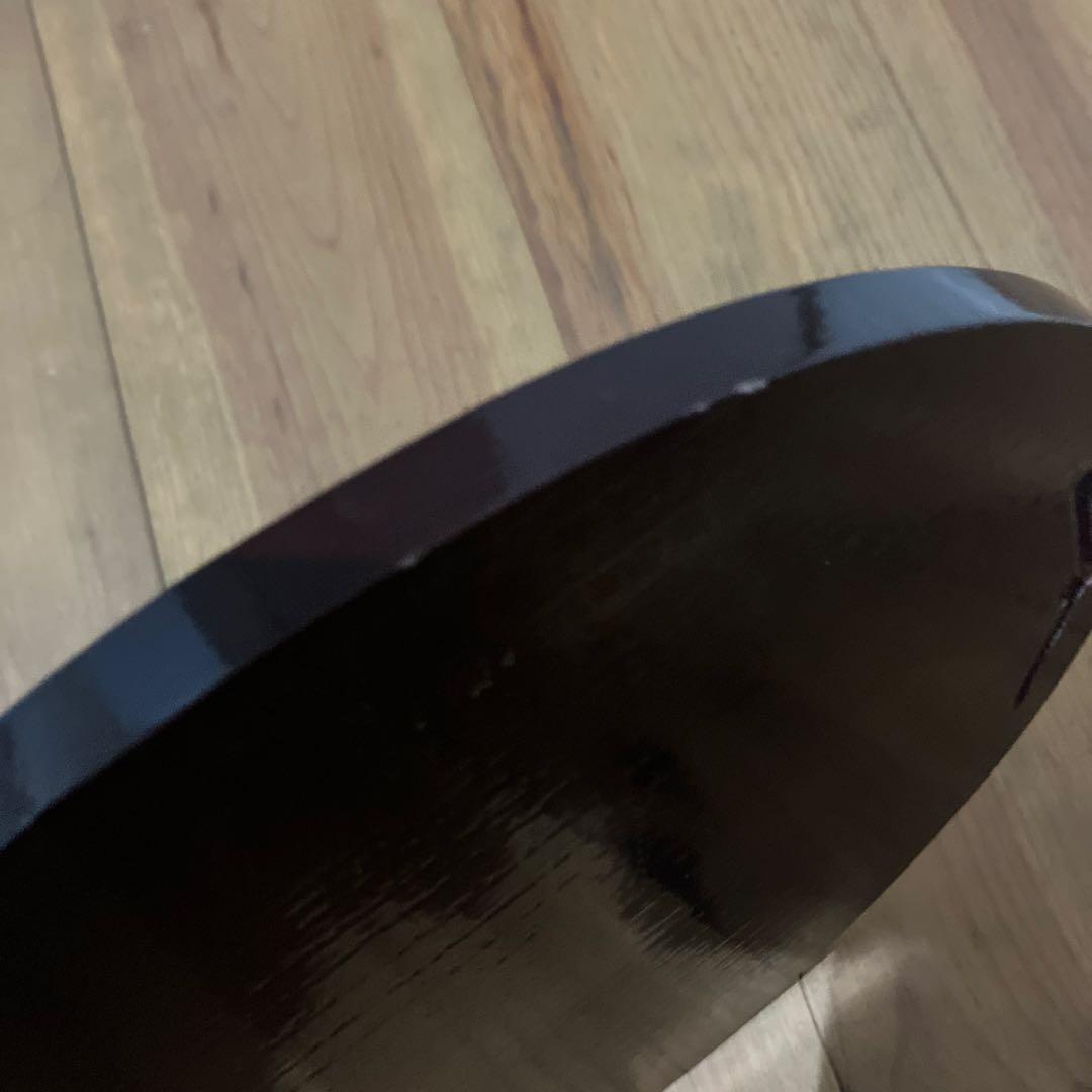 茶道具　棚　丸卓　塗り物