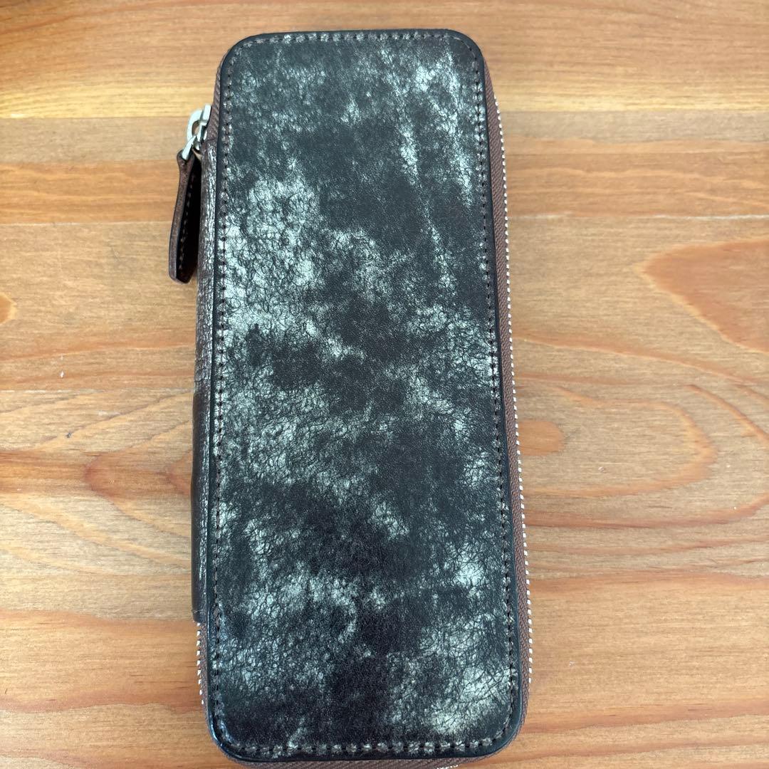 SEASAR Ductダクトペンケース　マルゴーフォグ　カスターニャ　レザー筆箱