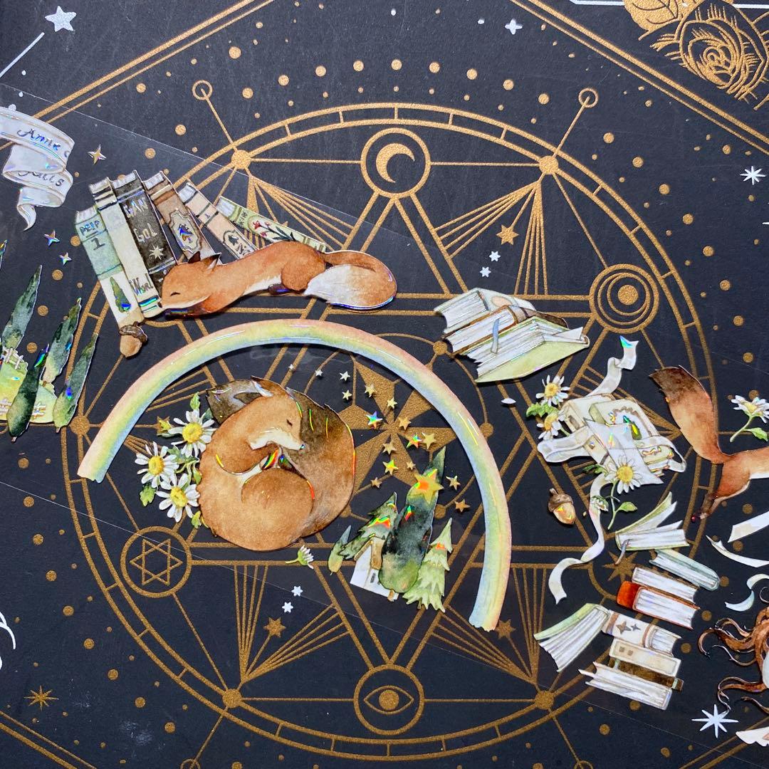 【9258】海外　マステ　中古巻　貝殻光マスキングテープ　人物系