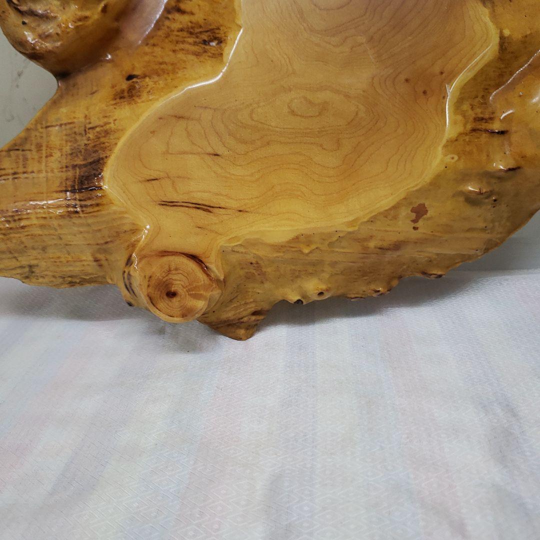 蔵出し特価　花梨こぶ玉杢敷台 約68×45×5cm　無垢材