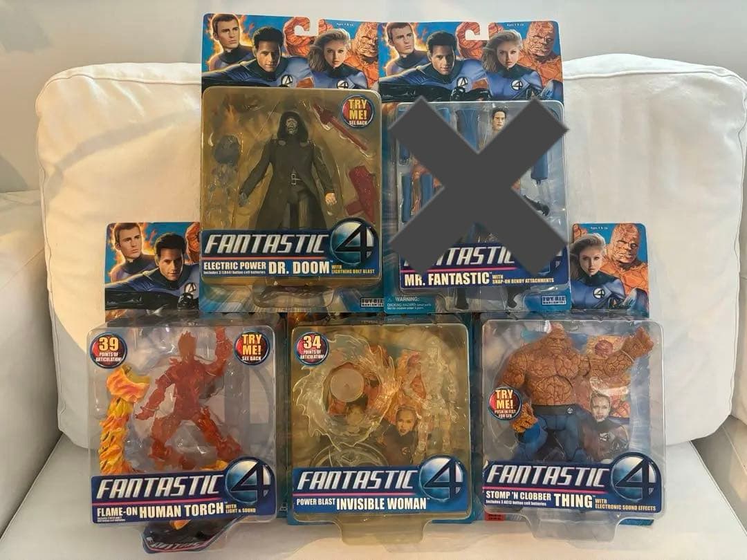 アメコミ　ファンファスティック4　フィギュア4点セット