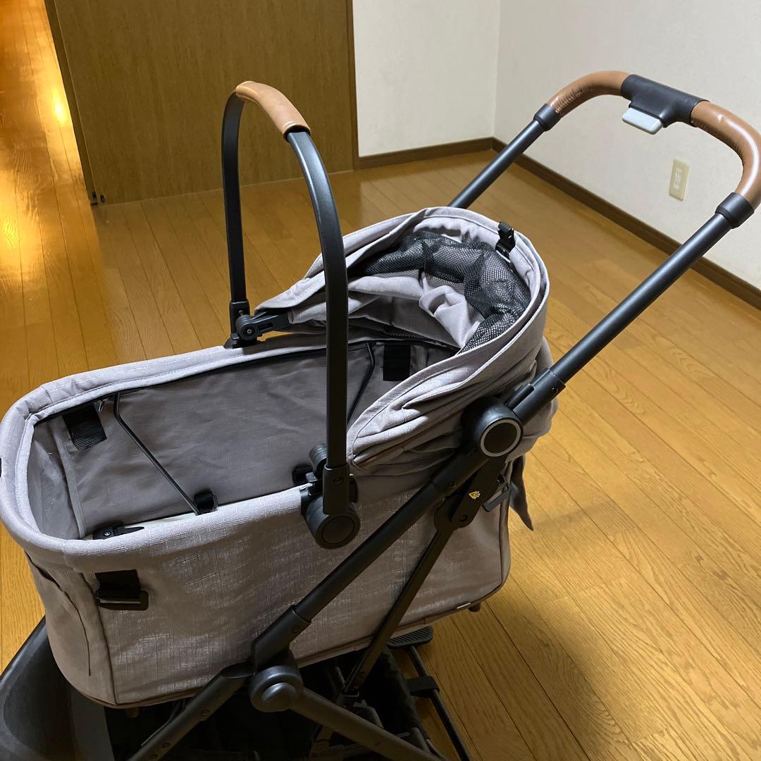 コンビ コムペット ルルテイル キャリー レンティキュラークラウズグレー　カート