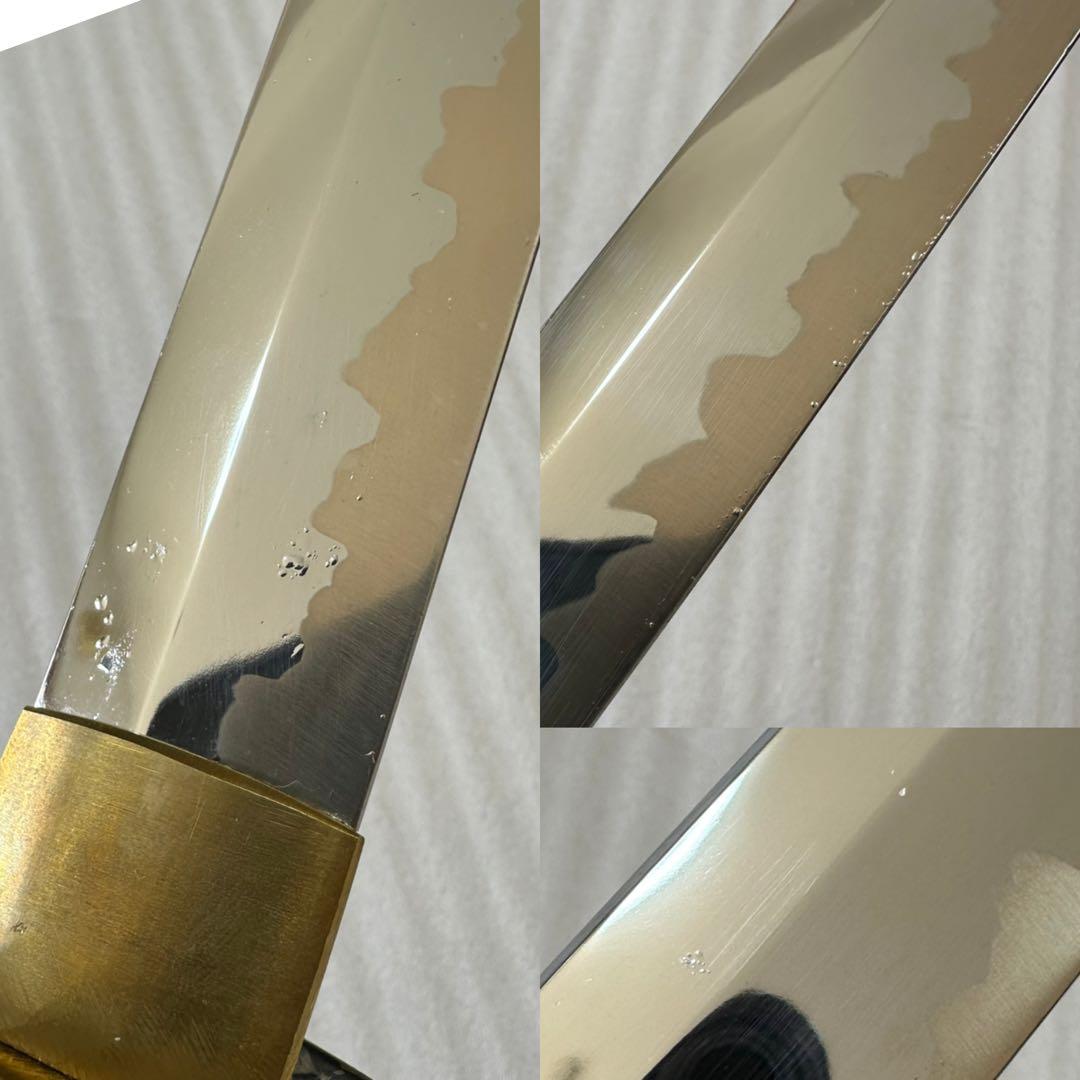 模造刀 打刀 脇差 2点セット 黑茶鞘 鞘付き長さ約71/104cm 26A30