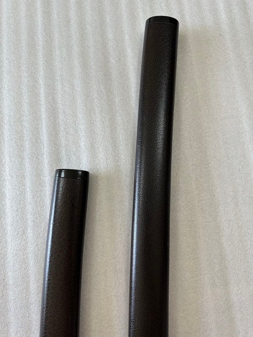 模造刀 打刀 脇差 2点セット 黑茶鞘 鞘付き長さ約71/104cm 26A30
