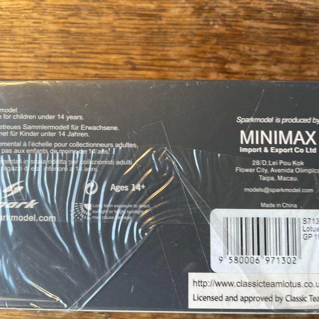 絶版　1/43 スパーク ロータス　79 カナダGP 1978 J.P.ジャリエ