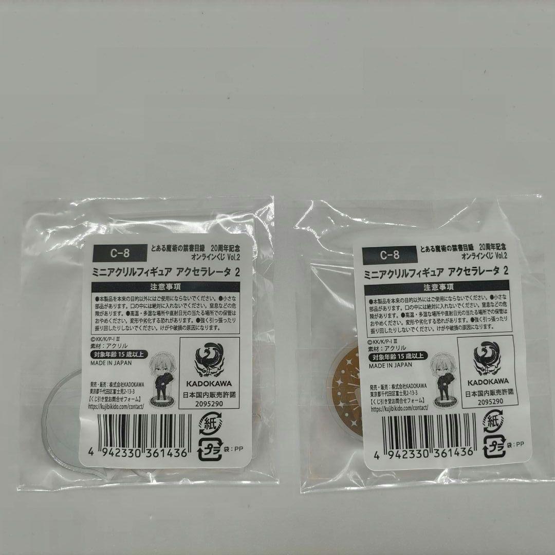 とある魔術の禁書目録　くじ引き堂　アクセラレータ　ミニアクリルスタンド　一方通行