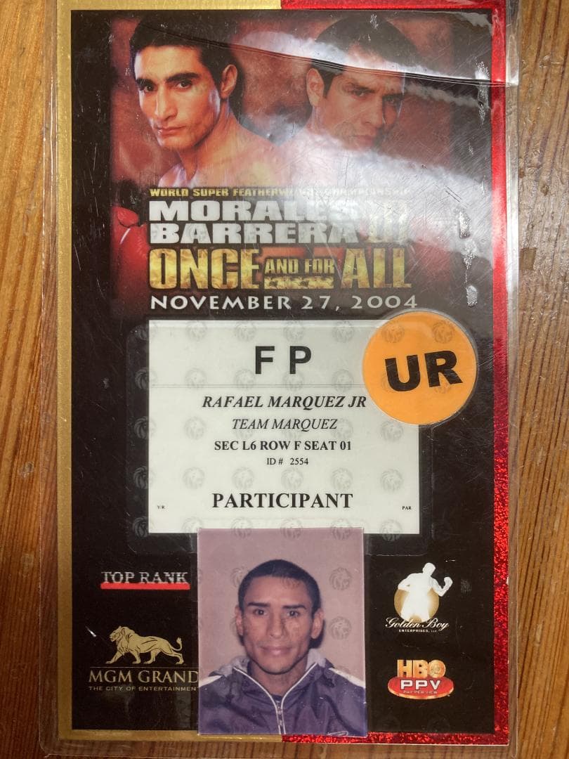 ラファエル・マルケス本人実使用　世界戦パス　超レア！