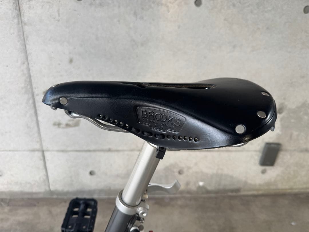 Carry Me キャリーミー 折畳み自転車 グレーメタリック ブルックスサドル