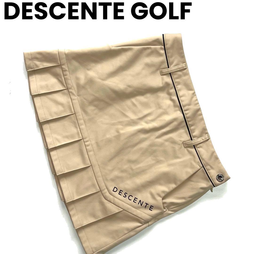 DESCENTE GOLF デサントゴルフ　裏起毛　蓄熱　スカート　S ベージュ