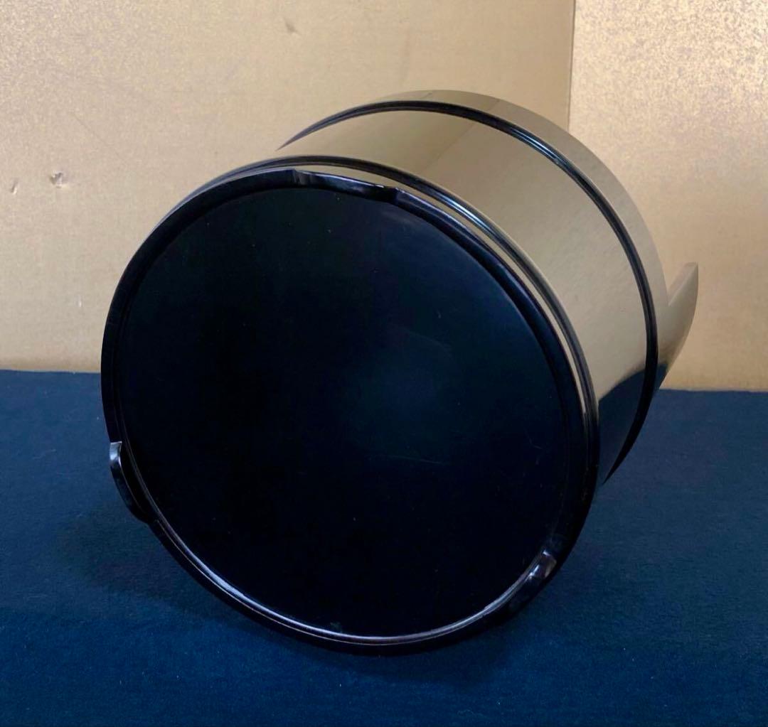 「祖」黒真塗 手桶水指 塗師 川瀬 表完 木製漆器 共箱 (台①)