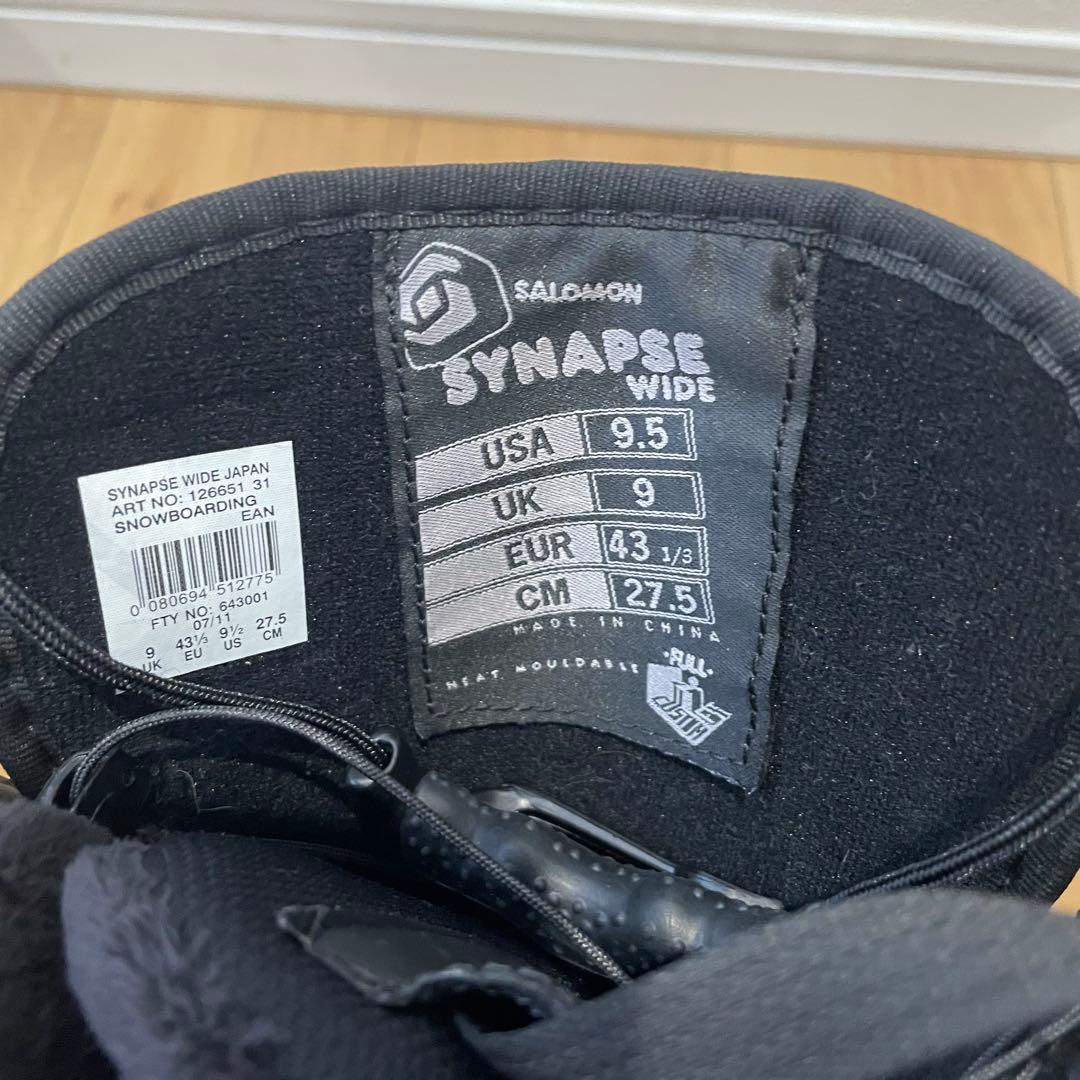 サロモン SYNAPSE WIDE 27.5 スノボブーツ