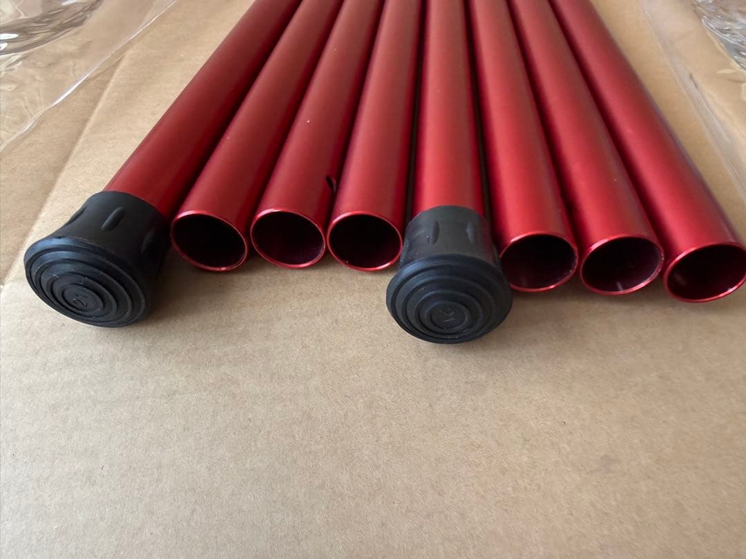 スノーピーク ウイングポール レッド 240 2本 ④ USED美品