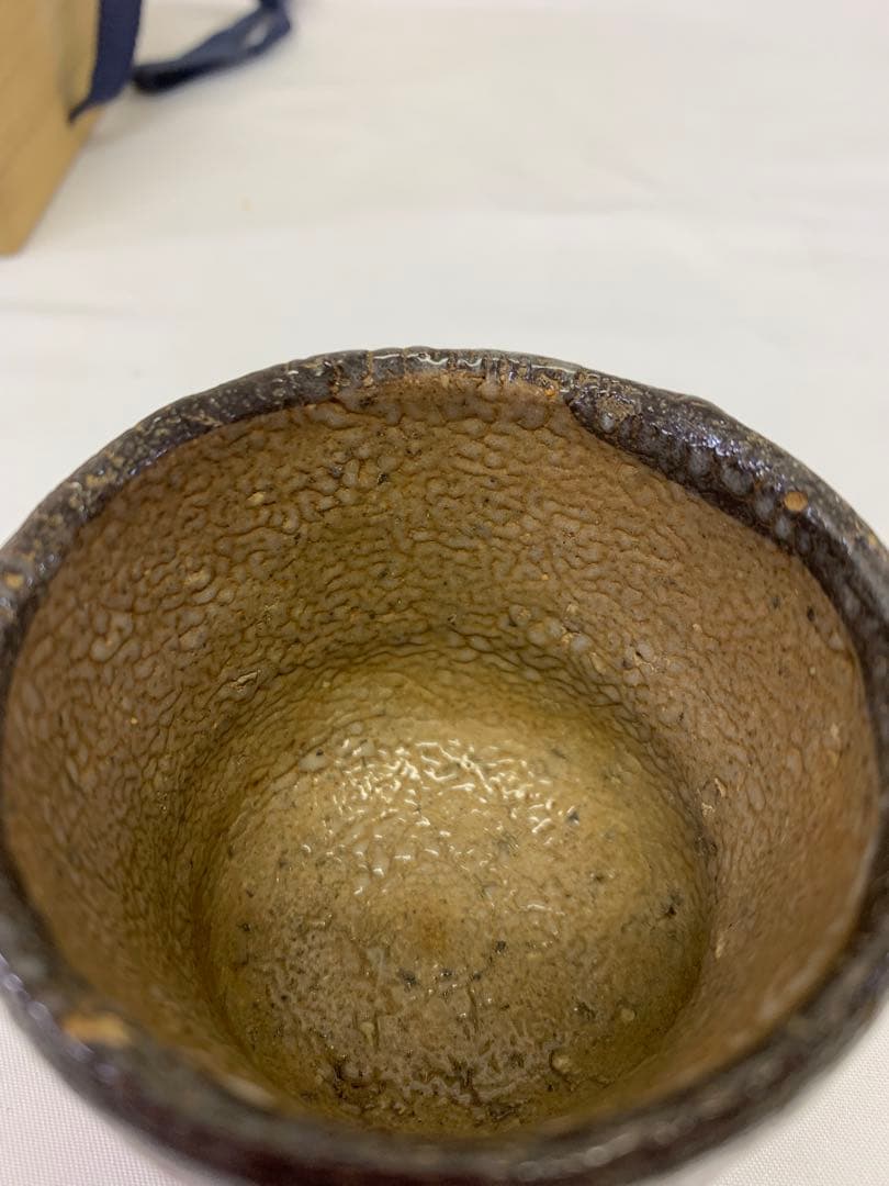 中川自然坊　唐津皮鯨 絵唐津 ぐい呑 共箱