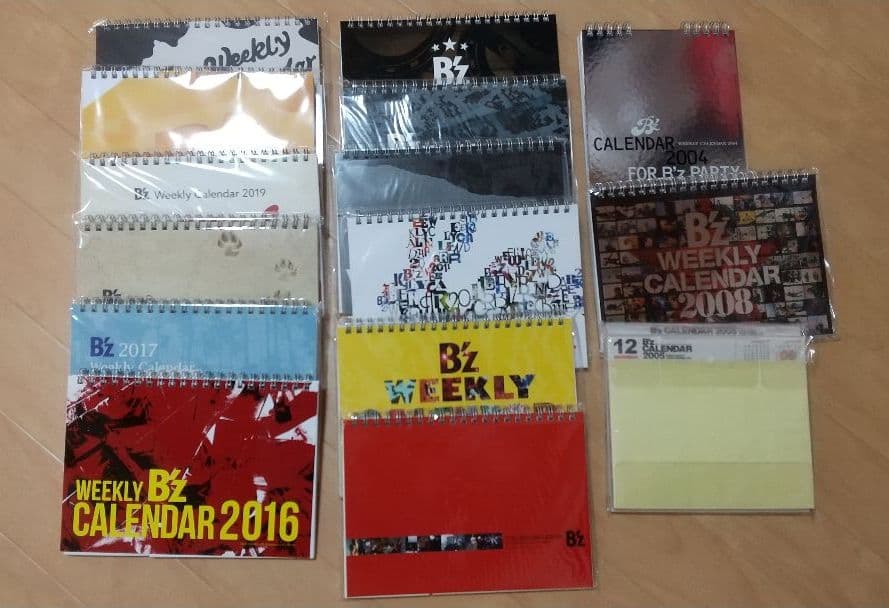 B'z ウィークリーカレンダー weekly calendar 週めくり