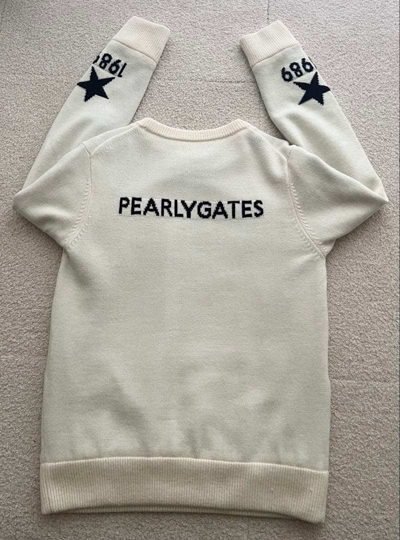 PEARLY GATES❣️0サイズレディースニット（ポリエステル防風裏地付き）
